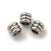 Non-Tarnish 201 Stainless Steel European Beads STAS-M089-04P-3