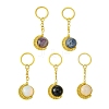 Alloy Pendant with Gemstone Cabochons Keychains KEYC-JKC01140-02-2