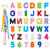 10Pcs Opaque European Acrylic Beads MACR-HY0001-21-1