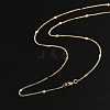 2mm Rack Plating Brass Curb Chain Necklaces for Women Men MAK-L044-24G-3