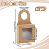 80Pcs Square Paper Wine Bottle Hanging Boxes CON-GO0001-18-2