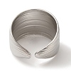 Non-Tarnish 304 Stainless Steel Open Cuff Rings for Women RJEW-Z053-12P-3