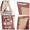 MDF Wood Photo Frames DIY-WH0231-074-4