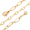 304 Stainless Steel Oval Link Chain Necklaces NJEW-Q013-09G-2