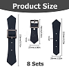 8 Sets PU Leather Sew on Toggle Buckles AJEW-HS0001-54C-2