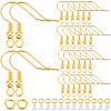 SOFPLATE 200Pcs Brass Earring Hooks KK-SP0001-44G-1