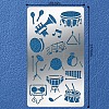 304 Stainless Steel Cutting Dies Stencils DIY-WH0242-081-1