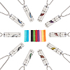 2Pcs 2 Styles Anti-Tarnish Stainless Steel Mini Hollow Column Perfume Bottle Necklaces NJEW-DR0001-02A-5