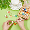 6 Sets Brass Wine Glass Charms Set AJEW-HY0001-48-5