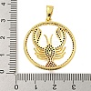 Real 18K Gold Plated Brass Micro Pave Cubic Zirconia Pendants KK-R159-37G-3