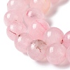 Natural Rose Quartz Dyed Beads Strands G-B046-07-10MM-3