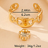 Coffee Bean Alloy Cuff Bangles & Rings Sets FS-WG0F6B5-01-2