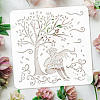 PET Hollow Out Drawing Painting Stencils DIY-WH0391-0457-3