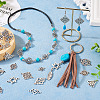  72Pcs 12 Styles Tibetan Style Alloy Connector Charms TIBE-TA0001-29-15