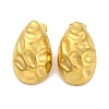 Teardrop Ion Plating(IP) 304 Stainless Steel Stud Earrings EJEW-H013-31G-1