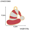 Christmas 304 Stainless Steel with Red Enamel Charms SA-OY003-77G-2