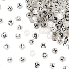 200Pcs Flat Round Acrylic Beads TACR-FS0001-53-2