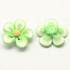 Handmade Polymer Clay 3D Flower Beads X-CLAY-Q200-25mm-M-2