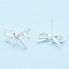Brass Stud Earring Findings X-KK-S350-013S-1