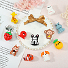 12Pcs 12 Styles Silicone Beads SIL-SZ0003-24-3