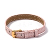 Leather Textured Watch Bands AJEW-K232-01G-09-1