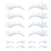 8 Pairs 2 Styles Eyelash Shape Waterproof PVC Picture Stickers DIY-HY0003-05B-1