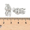 Brass Micro Pave Cubic Zirconia Pendants KK-I355-01P-01-3