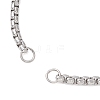 304 Stainless Steel Box Chain Bracelet Making AJEW-JB01505-2
