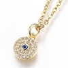 304 Stainless Steel Pendant Necklaces NJEW-O108-15G-1