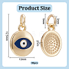 10Pcs Brass Enamel Charms KK-BC0013-91-2
