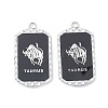 Alloy Twelve Constellations Series Big Pendants PALLOY-O107-01P-04-1