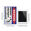 Waterproof PVC Warning Sign Stickers DIY-WH0237-008-5