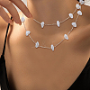 DIY Brass ABS Imitation Pearl Bead Handmade Chains Necklaces Making Kits DIY-HS0001-65A-6