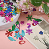 Electroplate Plastic Pendants FIND-CA0011-30-4