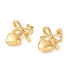 Bowknot 304 Stainless Steel Earrings EJEW-U003-15G-1