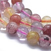Natural Quartz Beads Stretch Wrap Bracelets BJEW-D443-06-3