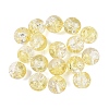 Transparent Spray Painting Crackle Glass Beads GLAA-L046-01B-10-1