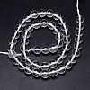 Round Natural Grade A Quartz Crystal Beads Strands G-H1648-8mm-01N-A-3