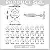 30Pcs 201 Stainless Steel Pendants STAS-LP0003-86-2