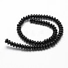 Natural Black Onyx Beads Strands G-P161-20-6x4mm-2