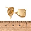 Brass Micro Pave Cubic Zirconia Stud Earring Findings KK-Z092-07G-2