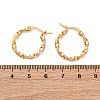201 Stainless Steel Hoop Earrings EJEW-A054-05C-G-2