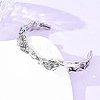 Retro 316 Surgical Stainless Steel Cuff Bangles BJEW-C142-06AS-3