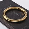 304 Stainless Steel Plain Bangles for Women LS-BJEW-S161-10G-1