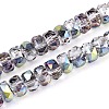 Electroplate Transparent Glass Beads Strands EGLA-N022-05B-C13-1