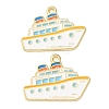 Ocean Alloy Enamel Pendants ENAM-B041-01P-1