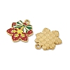 304 Stainless Steel Enamel Pendants STAS-L300-012G-33-2