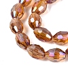 Electroplate Transparent Glass Beads Strands LS-GL-N002-01A-A09-3