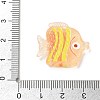 Transparent Resin Pendants RE-CBA098D-01B-3