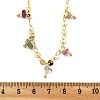 Brass Rolo & Flat Sequin Chains Necklaces for Women NJEW-D302-55-7